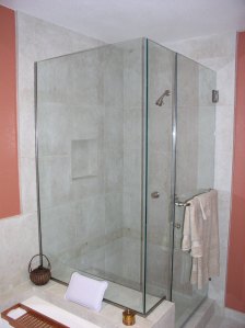 Bathtub conversion to custom shower stall